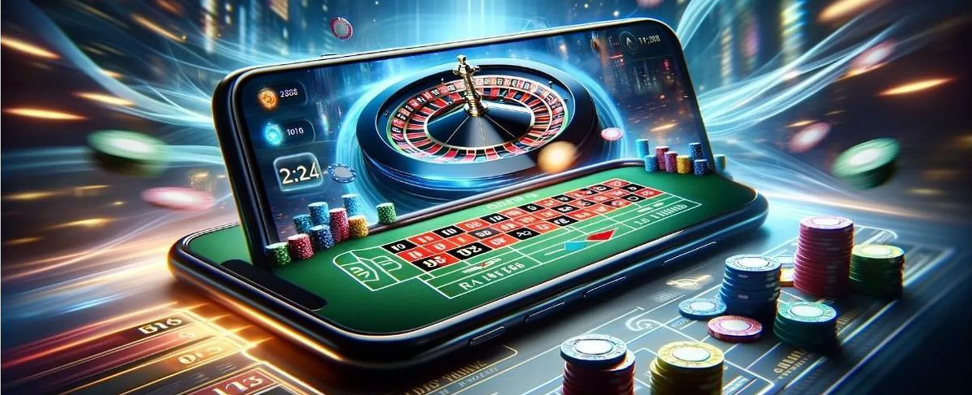 Nustar online casino blog hero image with gaming elements