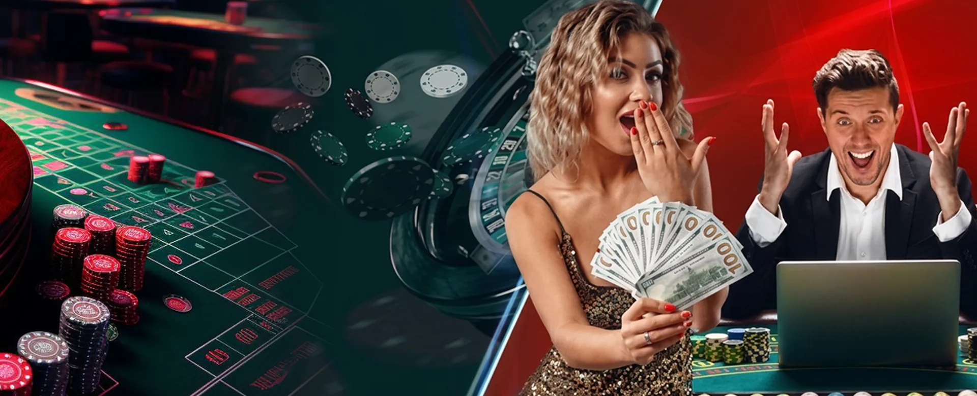 Nustar online casino registration hero image with golden elements