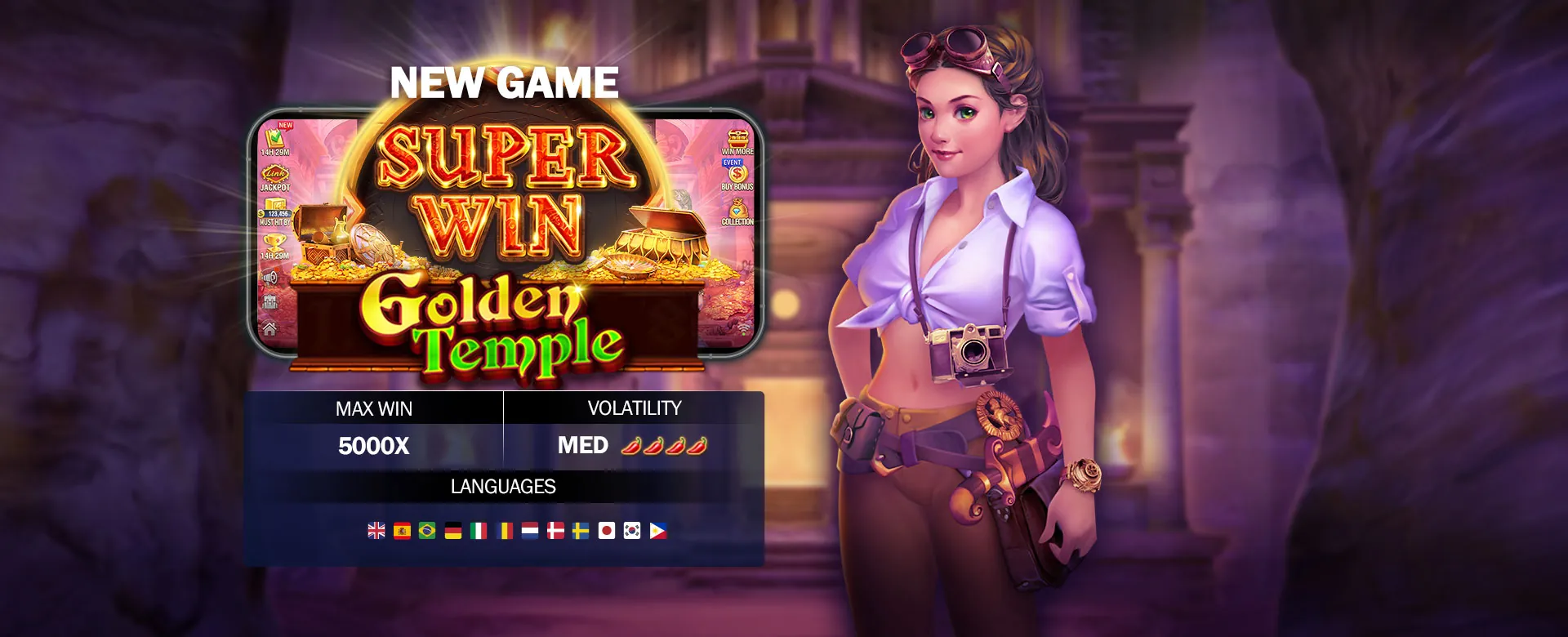 Nustar Live Casino Dealer with Golden Chips